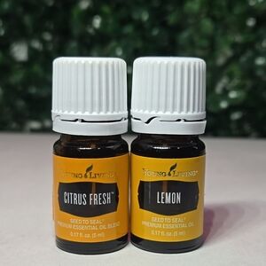 Young Living Citrus Fresh & Lemon Essential Oil Duo - Yellow